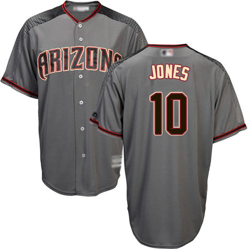 Diamondbacks #10 Adam Jones Gray Road Stitched Youth Baseball Jersey