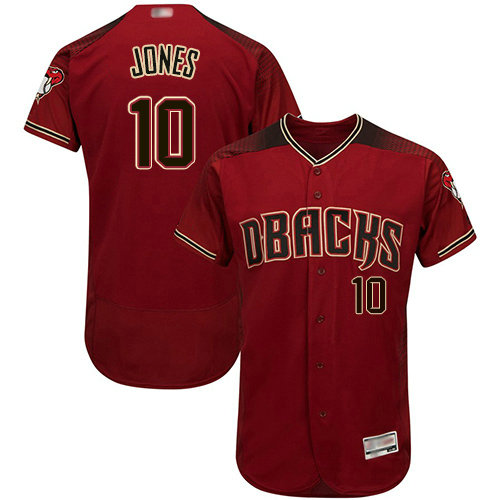 Diamondbacks #10 Adam Jones Sedona Red Flexbase Authentic Collection Stitched Baseball Jersey