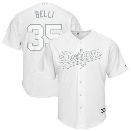 Dodgers 35 Cody Bellinger Belli White 2019 Players' Weekend Player Jersey