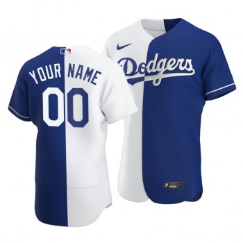 Dodgers Corey Seager Split White Blue Two-Tone Jersey