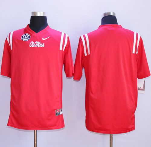 Durable Rebels Blank Red NCAA Jersey