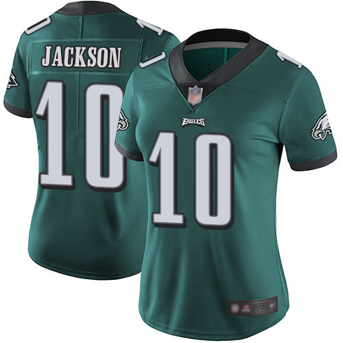 Eagles #10 DeSean Jackson Midnight Green Team Color Women's Stitched Football Vapor Untouchable Limited Jersey