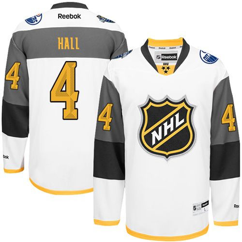 Edmonton Oilers 4 Taylor Hall White 2016 All Star NHL Jersey