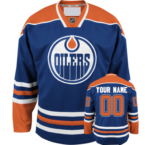 Edmonton Oilers Home Customized Hockey Jersey