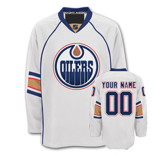 Edmonton Oilers Road Customized Hockey Jersey