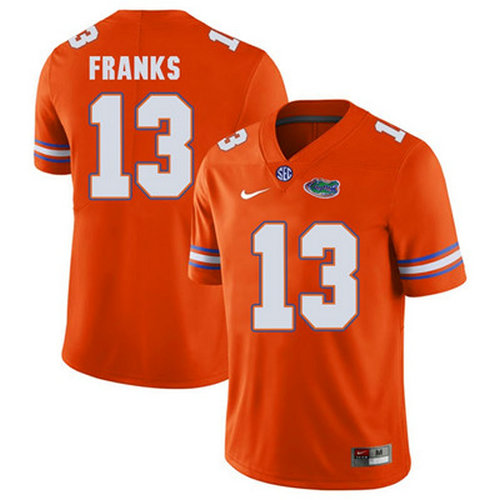 Florida Gators Orange Feleipe Franks Football Player Performance Jersey
