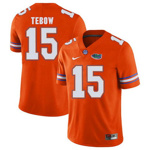 Florida Gators Orange Tim Tebow Football Player Performance Jersey