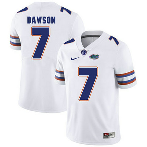 Florida Gators White Duke Dawson Football Player Performance Jersey