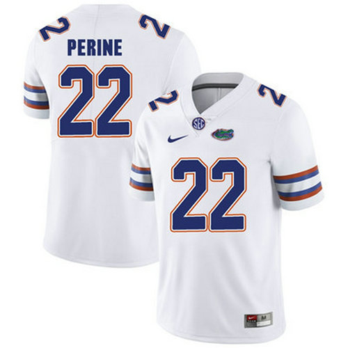 Florida Gators White Lamical Perine Football Player Performance Jersey