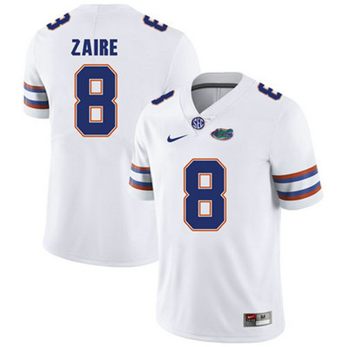 Florida Gators White Malik Zaire Football Player Performance Jersey