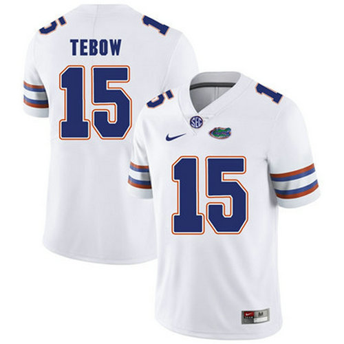 Florida Gators White Tim Tebow Football Player Performance Jersey