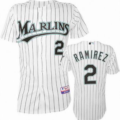 Florida Marlins #2 Hanley Ramirez White stripe jerseys