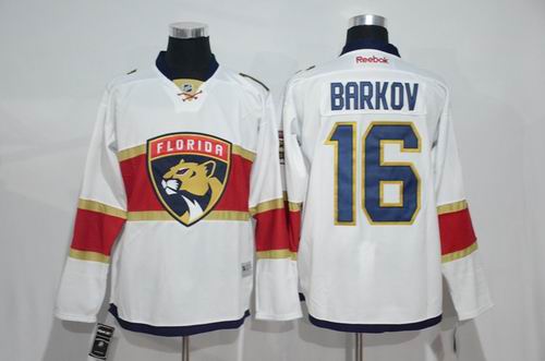 Florida Panthers #16 Aleksander Barkov white New Jersey