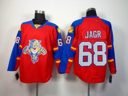 Florida Panthers #68 Jagr Red Home Jerseys