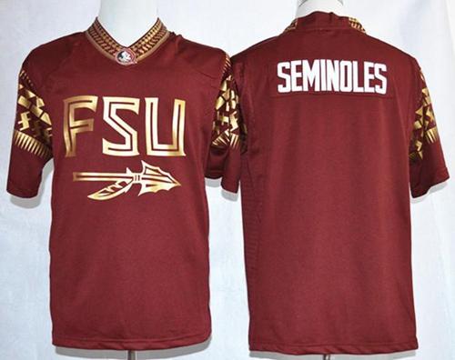 Florida State Seminoles (FSU) Blank Red Pride Fashion NCAA Jersey