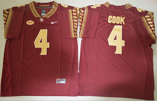 Florida State Seminoles 4 Dalvin Cook Red NCAA Jersey
