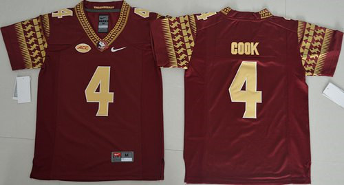 Florida State Seminoles 4 Dalvin Cook Red NCAA Jersey