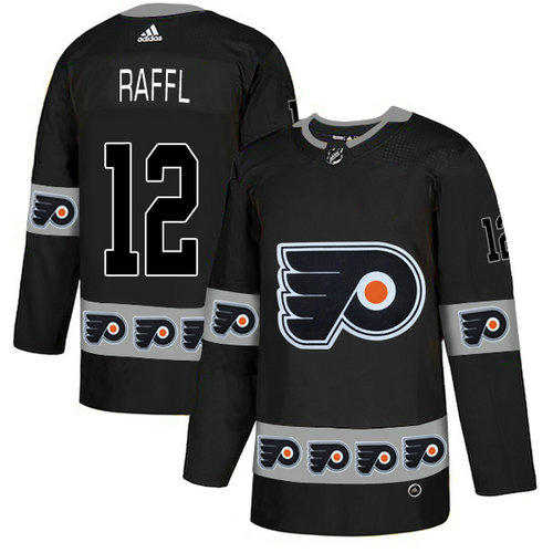 Flyers 12 Michael Raffl Black Team Logos Fashion Adidas Jersey1