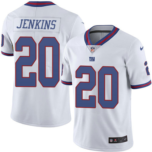 Giants #20 Janoris Jenkins White Youth Stitched Football Limited Rush Jersey