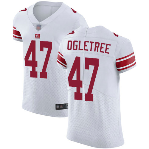 Giants #47 Alec Ogletree White Men's Stitched Football Vapor Untouchable Elite Jersey