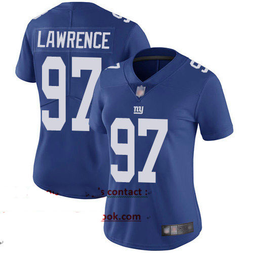 Giants #97 Dexter Lawrence Royal Blue Team Color Women's Stitched Football Vapor Untouchable Limited Jersey