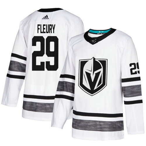Golden Knights #29 Marc-Andre Fleury White Authentic 2019 All-Star Stitched Hockey Jersey