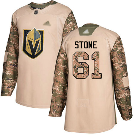 Golden Knights #61 Mark Stone Camo Authentic 2017 Veterans Day Stitched Hockey Jersey