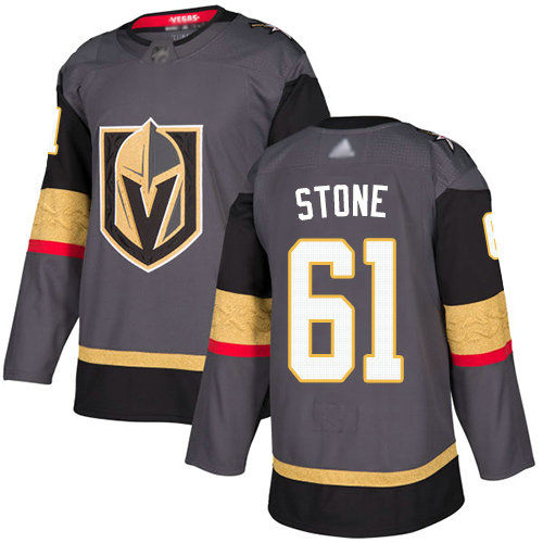 Golden Knights #61 Mark Stone Grey Home Authentic Stitched Hockey Jersey
