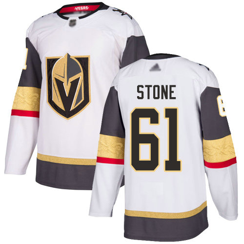 Golden Knights #61 Mark Stone White Road Authentic Stitched Hockey Jersey