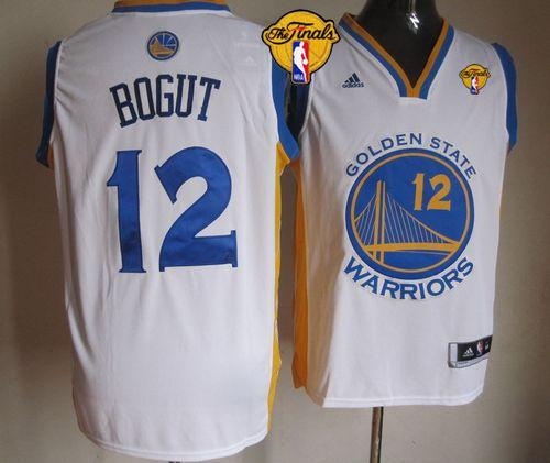Golden State Warriors 12 Andrew Bogut White The Finals Patch NBA Jersey