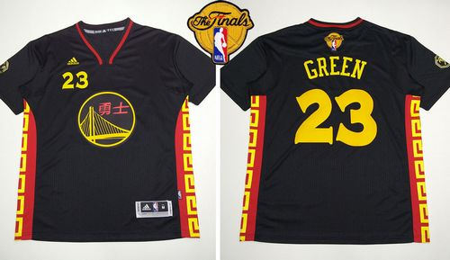 Golden State Warrlors 23 Draymond Green Black Slate Chinese New Year The Finals Patch NBA Jersey