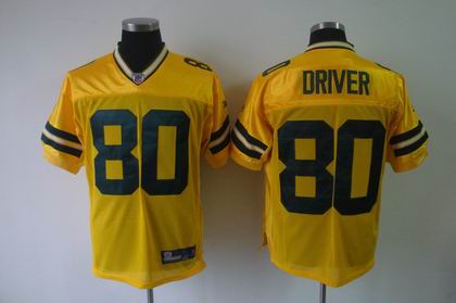 Green Bay Acme Packers #80 Donald Driver yellow Jerseys