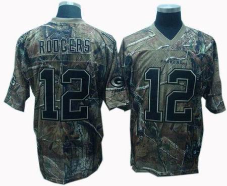 Green Bay Packers #12 Aaron Rodgers Realtree Jersey