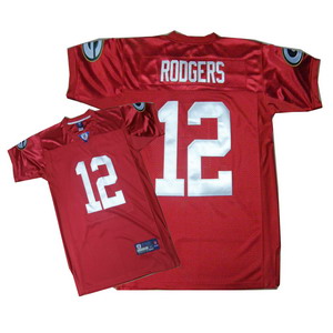 Green Bay Packers #12 Aaron Rodgers red Jerseys
