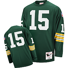 Green Bay Packers #15 Bart Starr Authentic Throwback Jersey mitchellandness