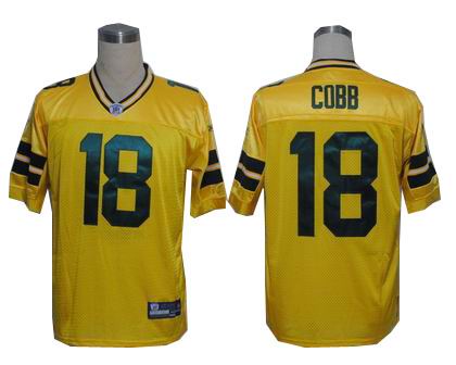 Green Bay Packers #18 Randall Cobb Jersey yellow