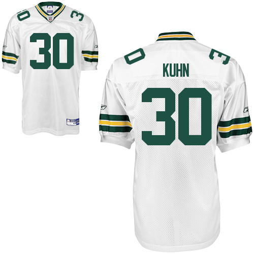 Green Bay Packers #30 John Kuhn Jersey white
