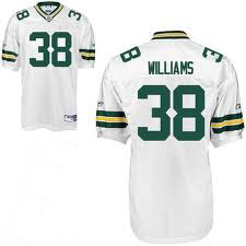 Green Bay Packers #38 Tramon Williams jersey White