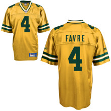 Green Bay Packers #4 Brett Favre yellow