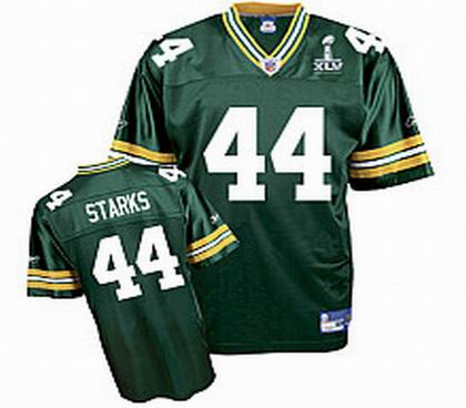 Green Bay Packers #44 James Starks 2011 Super Bowl XLV Jersey green