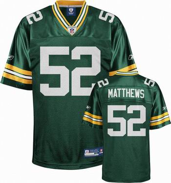 Green Bay Packers #52 Clav Matthews green jersey