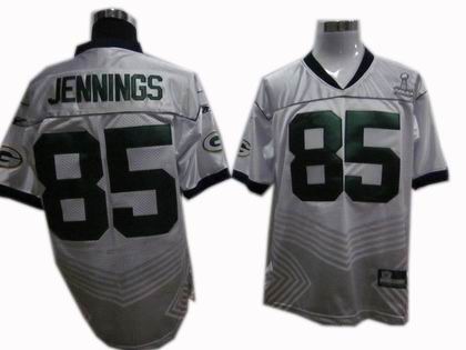Green Bay Packers #85 Greg Jennings 2011 champions fashion super bowl XLV jersey white