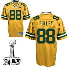Green Bay Packers #88 Jermichael Finley 2011 Super Bowl XLV Jersey yellow