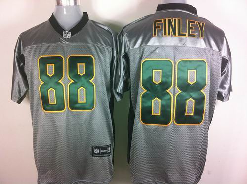 Green Bay Packers #88 Jermichael Finley Gray shadow jerseys