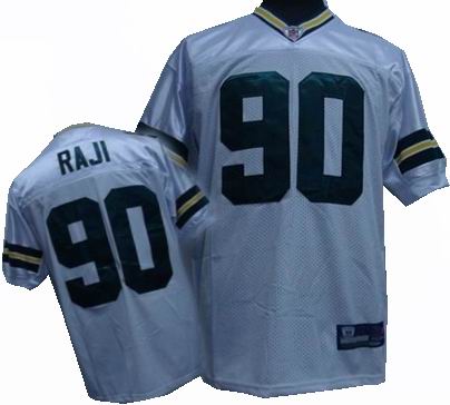 Green Bay Packers #90 B.J. Raji Color white Jersey