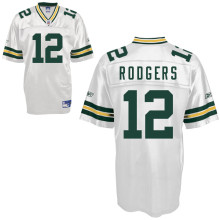 Green Bay Packers 12# Aaron Rodgers White
