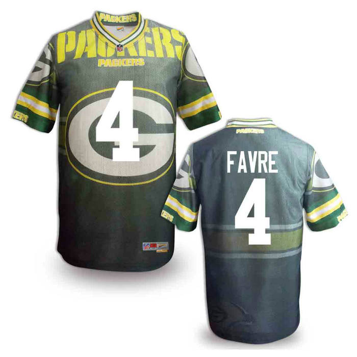 Green Bay Packers 4 Brett Favre G Fashion NFL jerseys