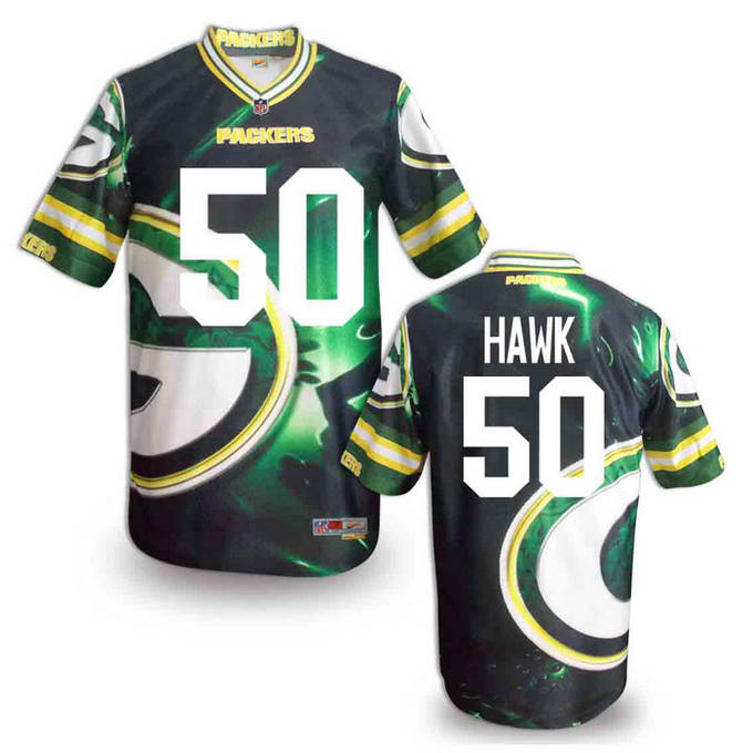 Green Bay Packers 50 A.J. Hawk 2014 NFL fashion G jerseys