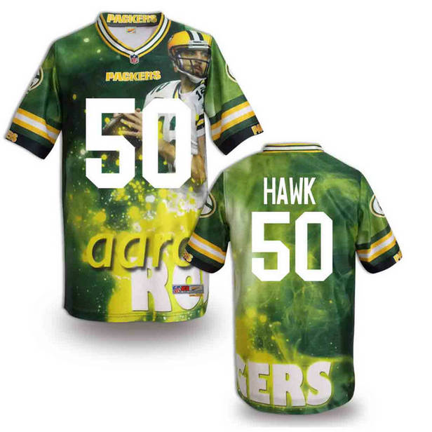 Green Bay Packers 50 A.J. Hawk Green fashion 2014 NFL jerseys