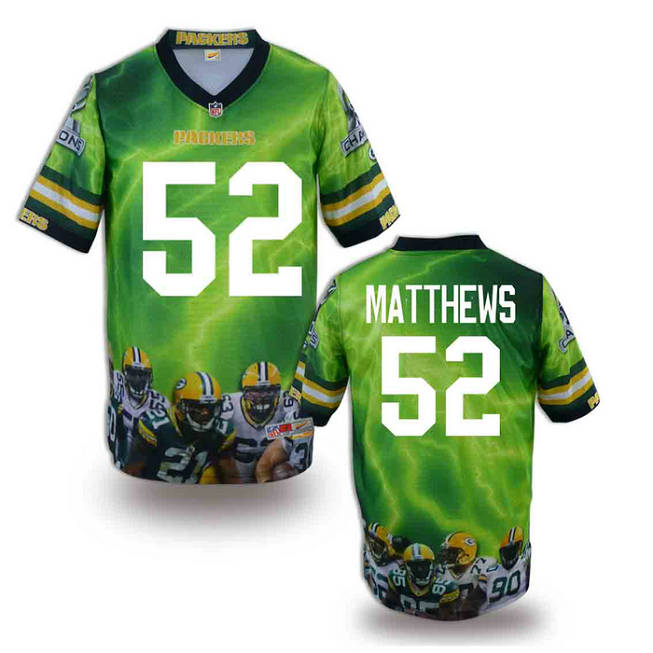 Green Bay Packers 52 Clay Matthews light green 2014 fashion NFL jerseys